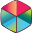 our logo a 3d colourful cube